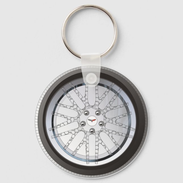 Schlüsselanhänger für benutzerdefinierte Korvette (Vorderseite)