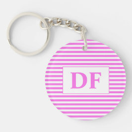 Schlüsselanhänger für den ersten rosa/weißen Strei