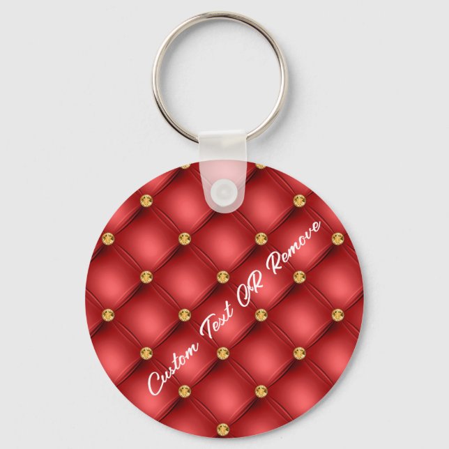 Schlüsselanhänger für den roten Ledernamen aus Gol (Vorderseite)