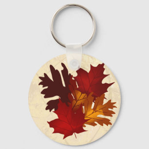 Schlüsselanhänger für die Blätter der Herbstfa