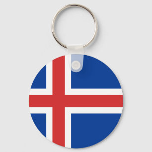 Schlüsselanhänger für die Flagge Islands