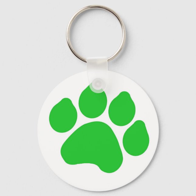 Schlüsselanhänger für grüne Paw (Vorderseite)