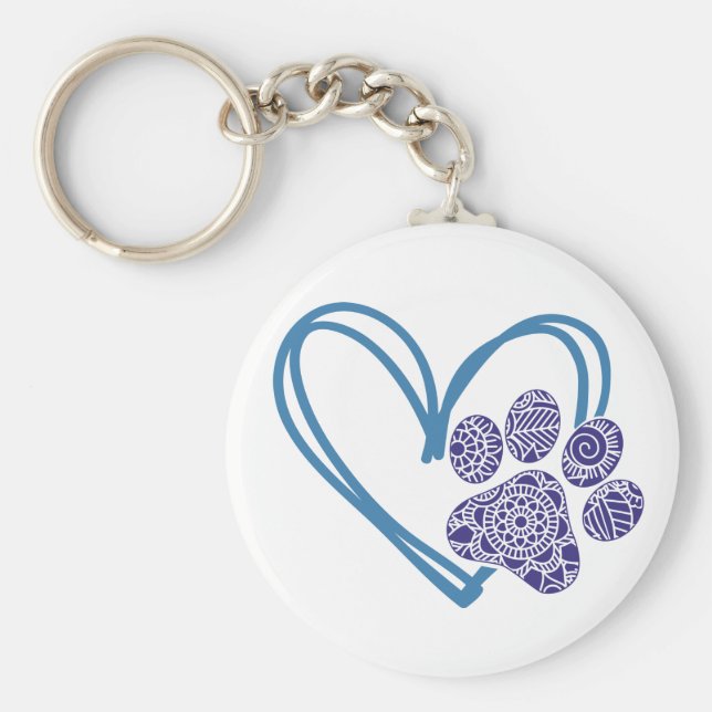 Schlüsselanhänger für Herz und Papier (Vorne)