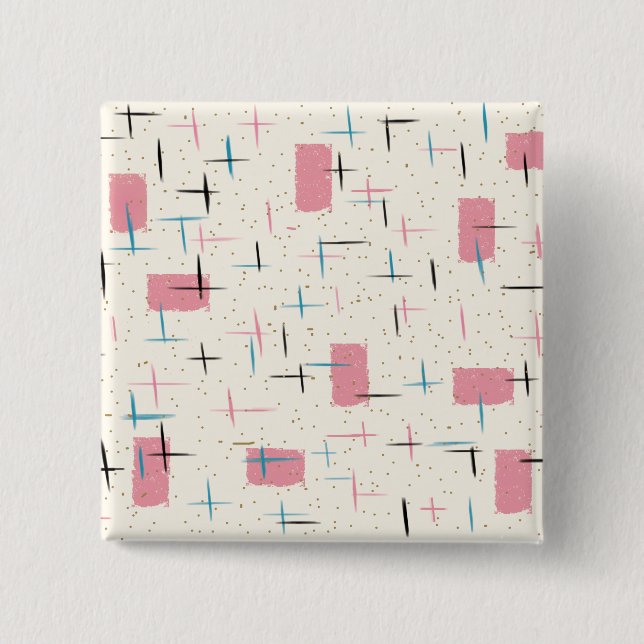 Schlüsselanhänger für hintere Atomrosa Muster Button (Vorderseite)