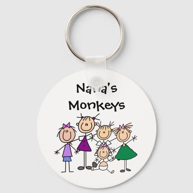 Schlüsselanhänger für kundenspezifische Strichmänn (Vorderseite)