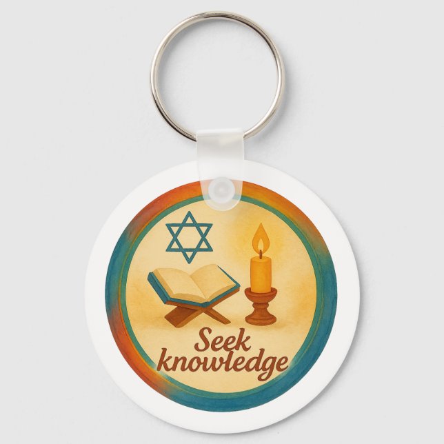 Schlüsselanhänger für Metallzirkel - beidseitig be (Rückseite)