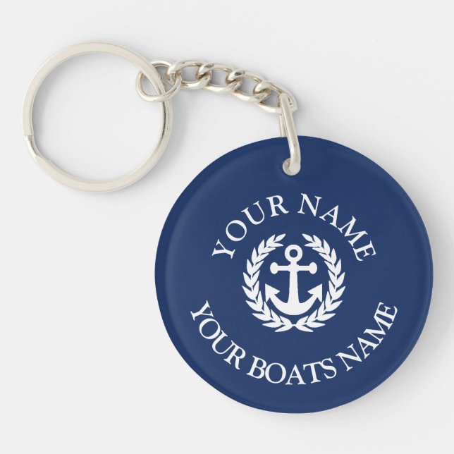 Schlüsselanhänger für nautischer Anker (Vorderseite)