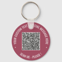 Schlüsselanhänger für QR-Code-Info-Informationen B