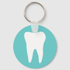 Schlüsselanhänger für Zahntechnik mit weißem Zahnl