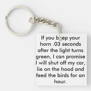 Schlüsselanhänger "fütternd der Vögel"