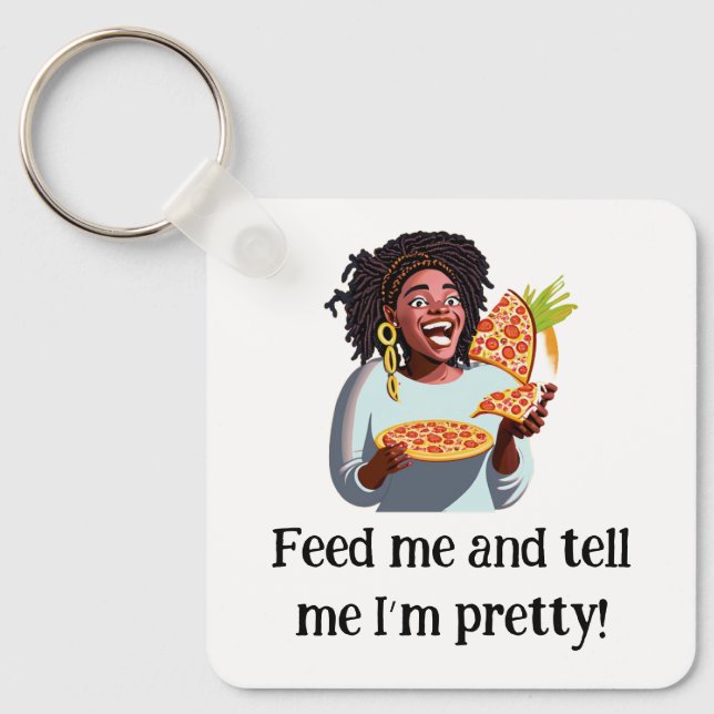 Schlüsselanhänger - Füttre mir und sag mir, ich bi (Vorderseite)