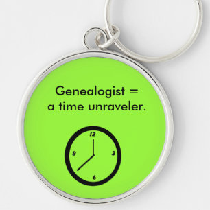 Schlüsselanhänger - Genealogist = Zeitfresser.