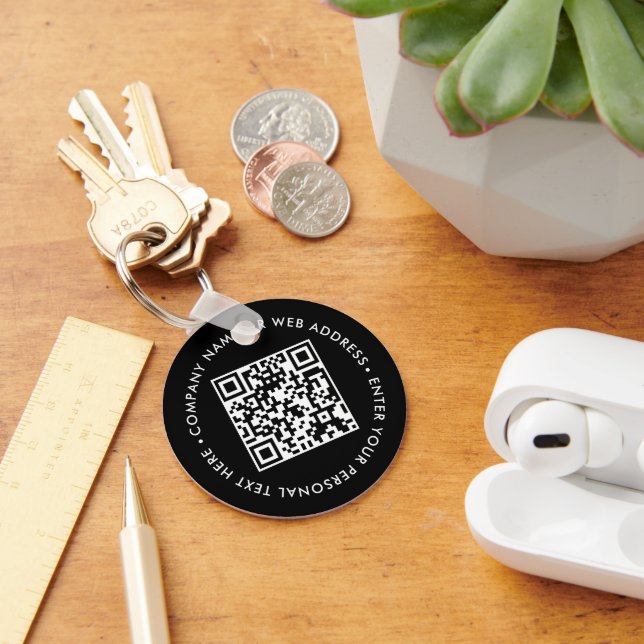 Schlüsselanhänger Geschäft Promo QR Code Maßgeschn (Schreibtisch)