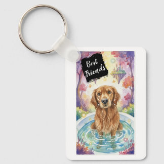 Schlüsselanhänger Golden Retriever bester Freund