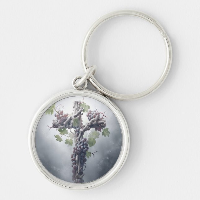 Schlüsselanhänger Grapevine Cross (Vorne)