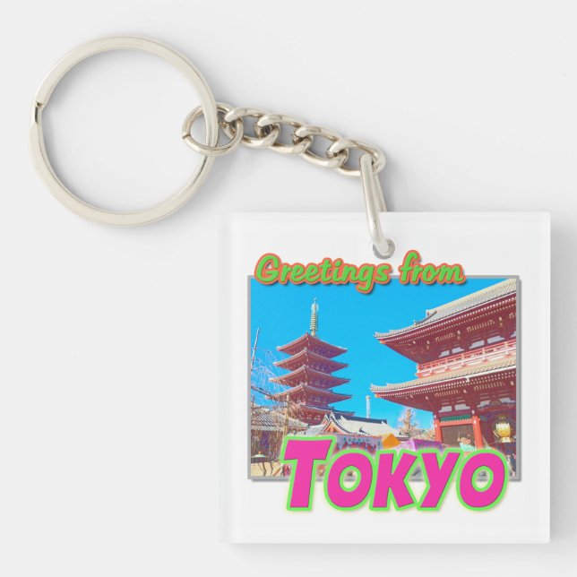 Schlüsselanhänger "Gruß aus Tokio" (Vorderseite)