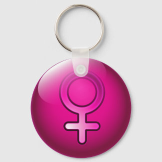 Schlüsselanhänger-Hochglanz-Frauensymbol Schlüsselanhänger