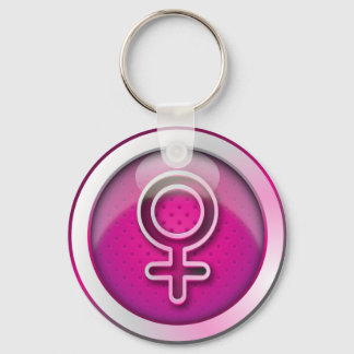 Schlüsselanhänger-Hochglanz-Frauensymbol Schlüsselanhänger