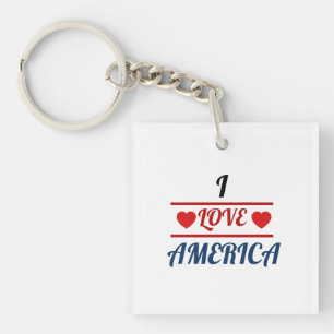 Schlüsselanhänger - Ich liebe Amerika