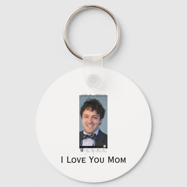 Schlüsselanhänger Ich liebe dich Mama (Vorderseite)