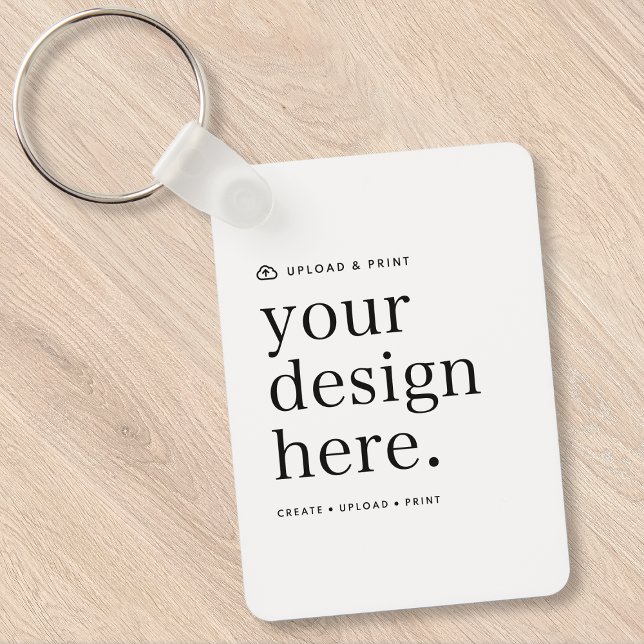 Schlüsselanhänger Ihre Entwurfshochladung (Create, upload, print - a bespoke keychain created in your style, for business or personal use.)