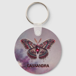 Schlüsselanhänger Juli Birthstone - Ruby Moth Desi