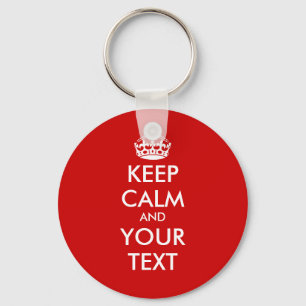 Schlüsselanhänger "Keep calm" Anpassbare Vorlage