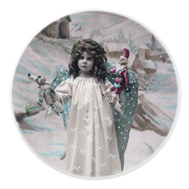 Schlüsselanhänger Keramikknauf (Vorderseite)