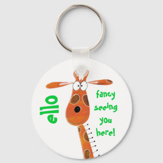 Schlüsselanhänger / Keyring.. Funky Giraffe