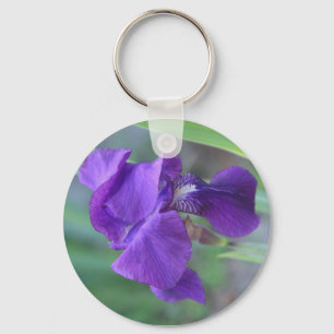 Schlüsselanhänger, "lila Iris " Schlüsselanhänger