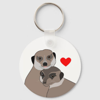 Schlüsselanhänger "Meerkats in Liebe"
