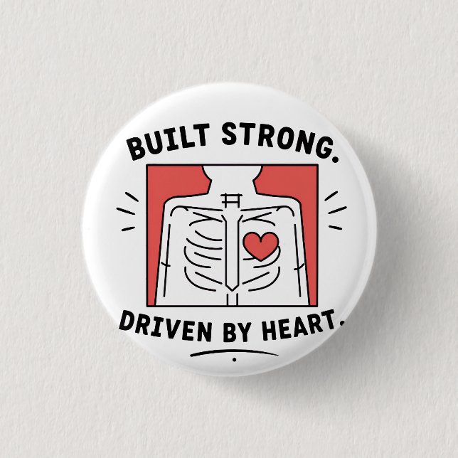 Schlüsselanhänger | Minimalistischer anatomischer  Button (Vorderseite)