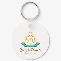 Schlüsselanhänger mit Brightheart Meditation Logo