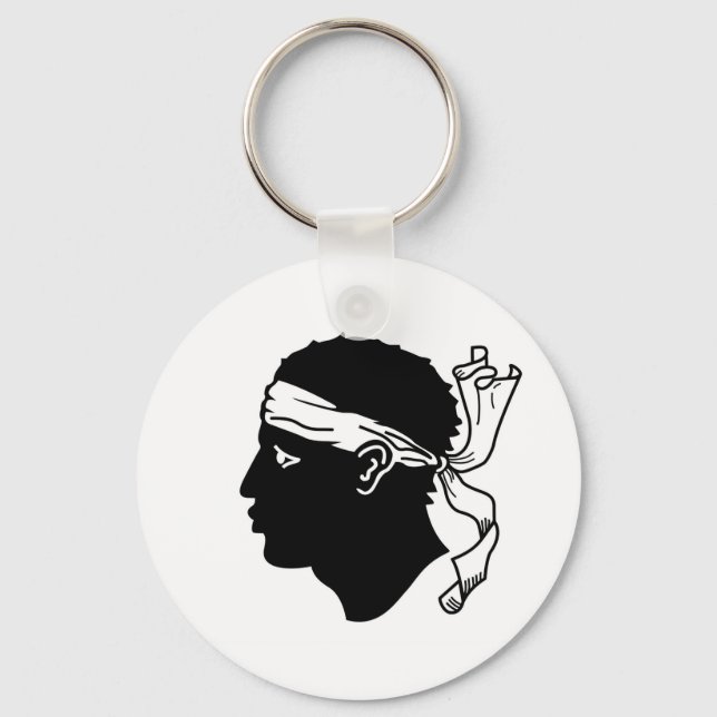 Schlüsselanhänger mit der Flagge Korsikas, Frankre (Vorderseite)