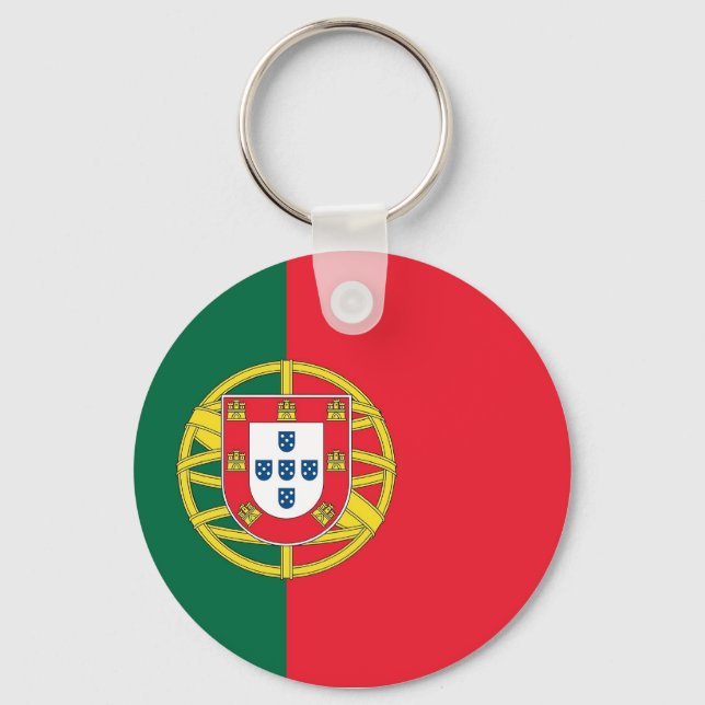 Schlüsselanhänger mit der Flagge Portugals (Vorderseite)