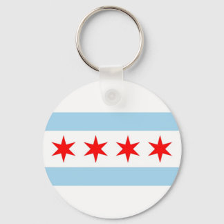 Schlüsselanhänger mit der Flagge von Chicago, Illi