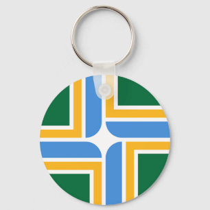 Schlüsselanhänger mit der Flagge von Portland, Ore