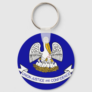 Schlüsselanhänger mit Flagge des Staat Louisiana