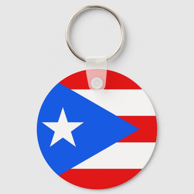 Schlüsselanhänger mit Flagge von Puerto Rico (Vorderseite)