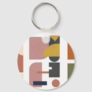 Schlüsselanhänger mit geometrischem Design