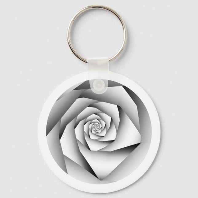 Schlüsselanhänger mit geometrischer Silver Color-B (Vorderseite)