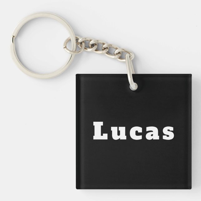 Schlüsselanhänger mit Namen Lucas (Vorderseite)