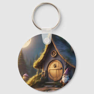 Schlüsselanhänger mit niedlicher Gnome Kabine