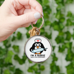 Schlüsselanhänger mit niedlicher Pinguinschwester