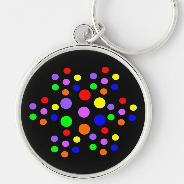 Schlüsselanhänger mit Regenbogenflächen (Vorne)