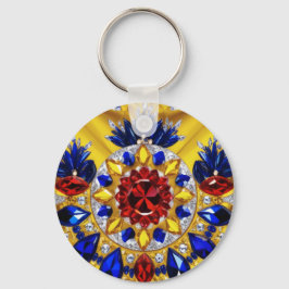 Schlüsselanhänger mit rumänischem Farbdesign