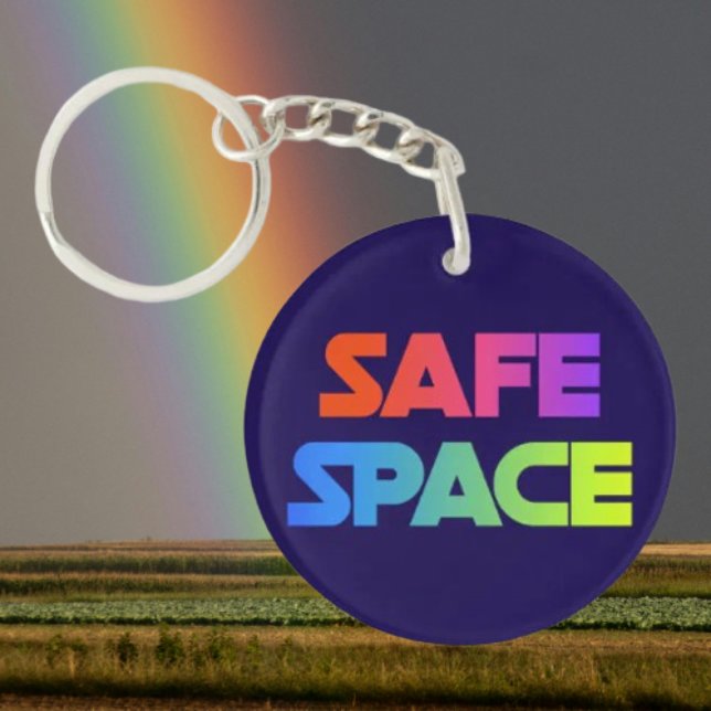 Schlüsselanhänger mit Safe Space Pride (Von Creator hochgeladen)