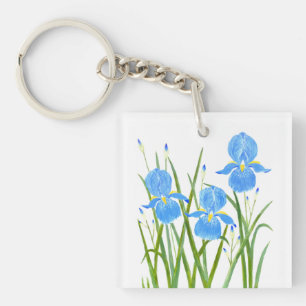 Schlüsselanhänger mit Schwertlilien-Blumen