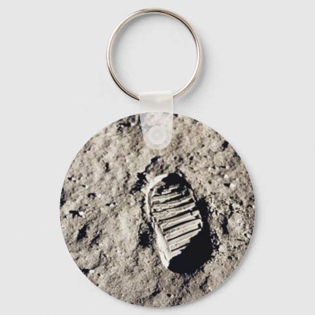 Schlüsselanhänger "Moon Footprint" (Vorderseite)