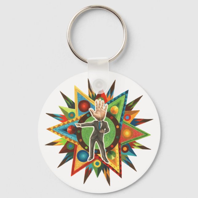 Schlüsselanhänger "Mr Facepalm" (Vorderseite)